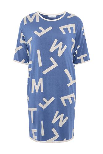 Nw 1-piece Pj Big Shirt Blue Print
