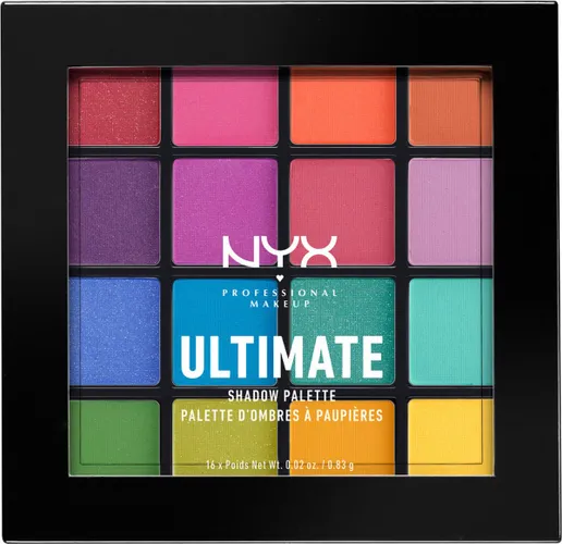 NYX Professional Makeup Ultimate Shadow Palette - Brights - Oogschaduw Palet - 13,3 gr