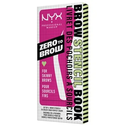 NYX Professional Makeup Zero To Brow Stencil Thin 2 4 Stk.