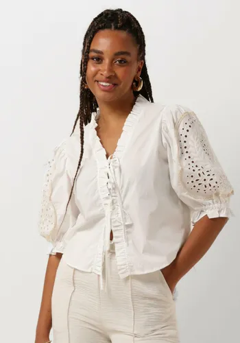OBJECT Dames Blouses Objbrodera S/s Top - Wit