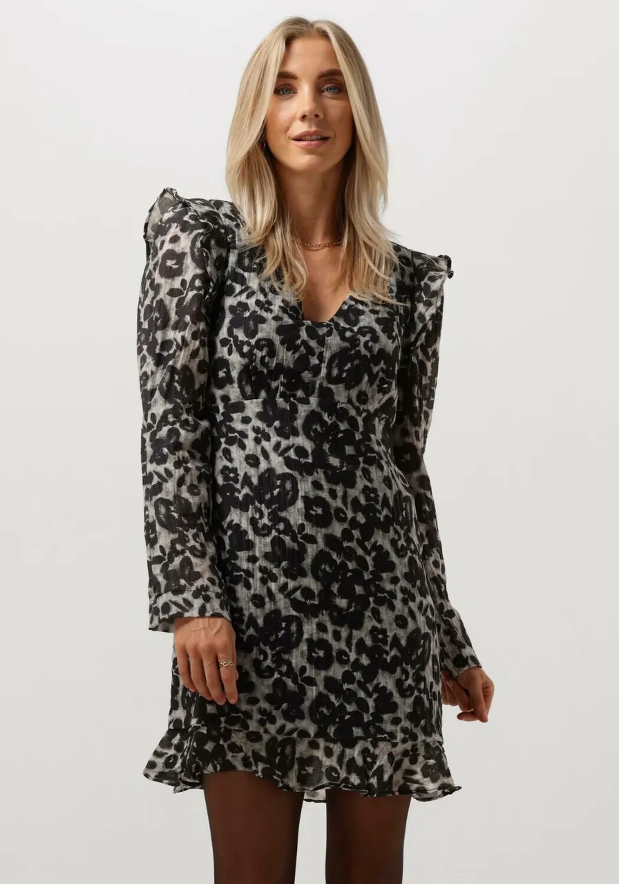 OBJECT Dames Kleedjes Objruth Ls Short Dress E Aw Fair - Leopard