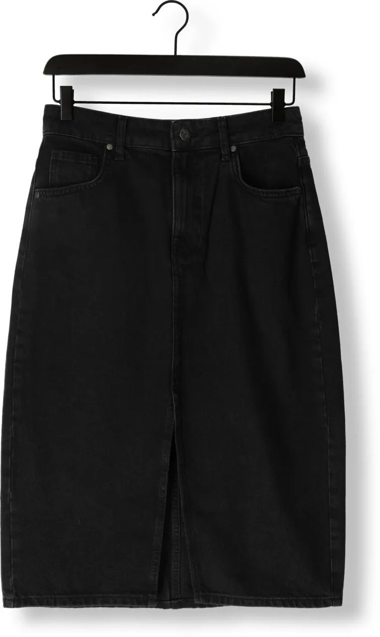 OBJECT Dames Rokken Objharlow Midi Denim Skirt - Zwart