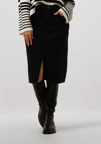 OBJECT Dames Rokken Objharlow Midi Denim Skirt - Zwart