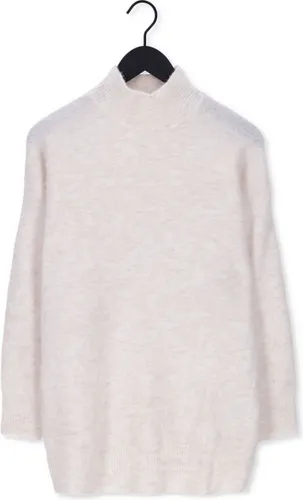 Object Ellie L/s Knit Tunic Truien & vesten Dames - Sweater - Hoodie - Vest- Zand