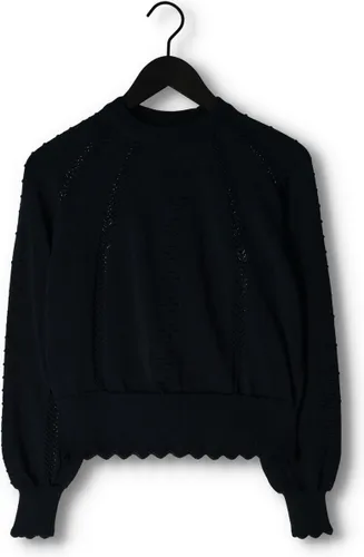 Object Kalina L/s Knit Pullover Truien & vesten Dames - Sweater - Hoodie - Vest- Donkerblauw