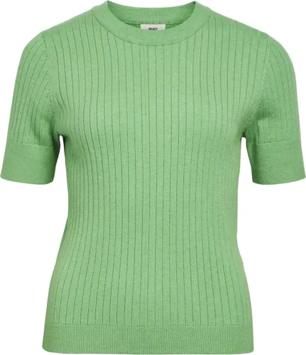 Object Objnoelle S/s Knit T-shirt Tops & T-shirts Dames - Shirt - Groen