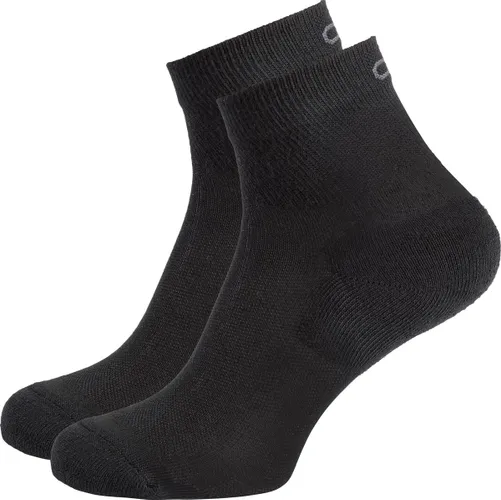 Odlo Socks Quarter Active 2 Pack Unisex Sportsokken - Black