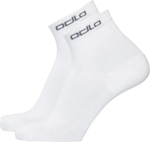 Odlo Socks Quarter Active 2 Pack Unisex Sportsokken - White