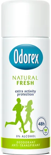 Odorex Natural Fresh Reisverpakking Anti-Transpirant Deodorant spray - 12x 50ml - Voordeelverpakking