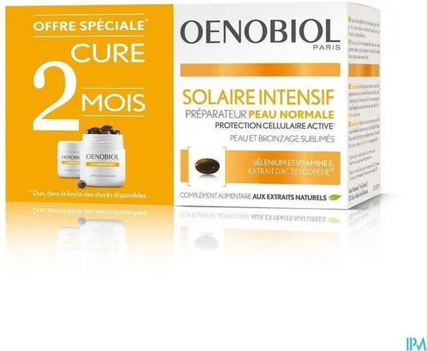 Oenobiol Zon Solaire - Zelfbruiner - Bruiner zonder Zon - 2 x 30 capsules