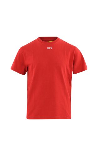 Off White Off stamp tee s/s red white
