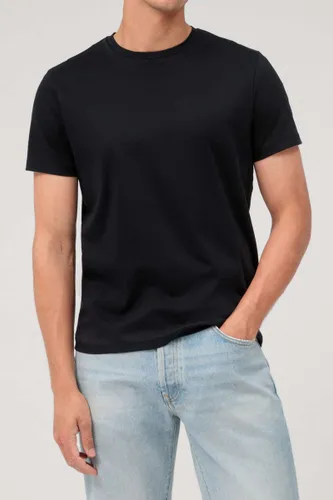 OLYMP Casual Regular Fit T-Shirt ronde hals zwart, Effen