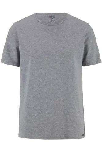 OLYMP Level Five Body Fit T-Shirt ronde hals grijs, Effen