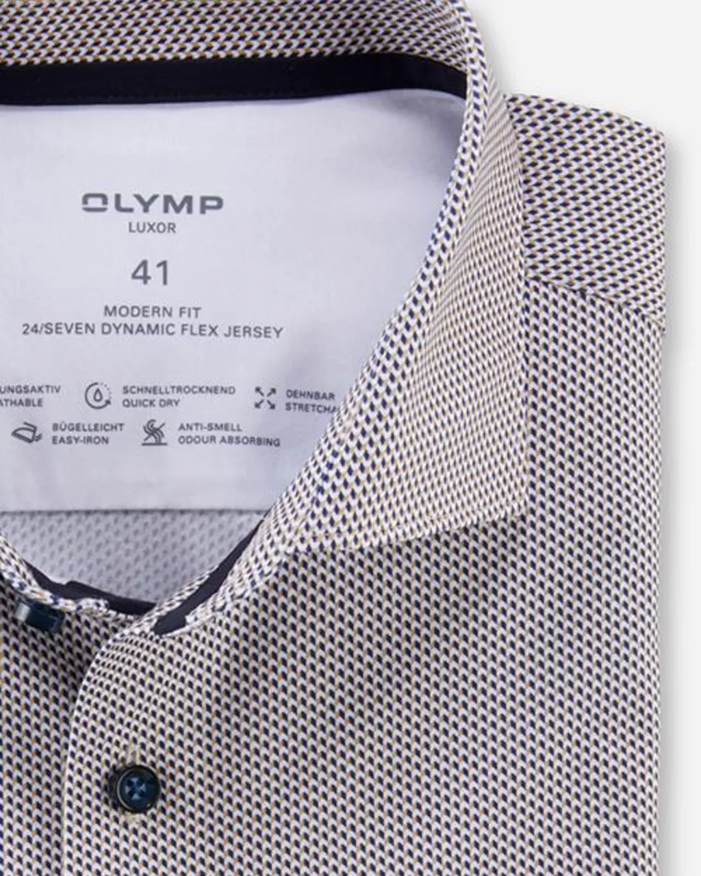 OLYMP Luxor 24/7 Modern fit Heren Overhemd LM