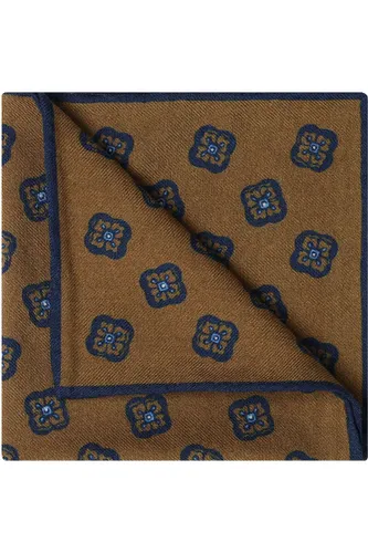 OLYMP SIGNATURE Pochet bruin/blauw, Motief