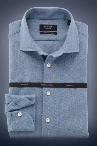 OLYMP SIGNATURE Tailored Fit Overhemd blauw,