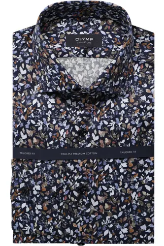OLYMP SIGNATURE Tailored Fit Overhemd veelkleurig, Motief