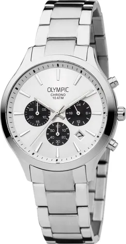 Olympic OL88HSS007 MONZA Horloge - Staal - Zilverkleurig - 42mm