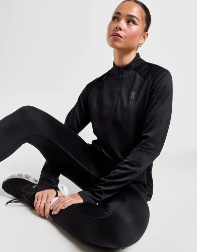 On Running Climate 1/2 Zip Top, Black