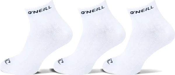O’Neill Sneakersokken Unisex Quarter 3-Pack Wit