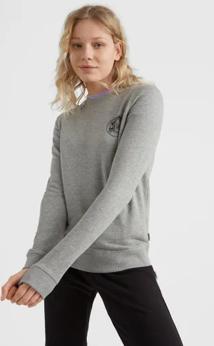 O'Neill Sweatshirts Women CIRCLE SURFER CREW Grijs M - Grijs 60% Cotton, 40% Recycled Polyester
