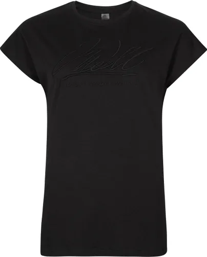 O'Neill T-Shirt Women SCRIPT Black Out - B S - Black Out - B 100% Katoen Round Neck