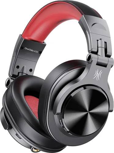 OneOdio A70 - draadloze koptelefoon - microfoon - muziek|studio|DJ (zwart/rood)