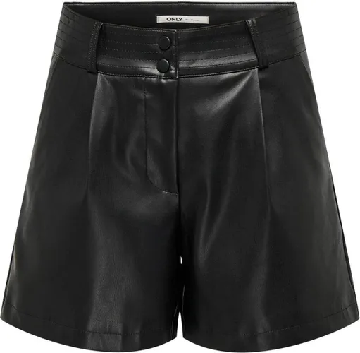 Only Broek Onlamilia Hw Faux Leather Shorts Pn 15308539 Black Dames