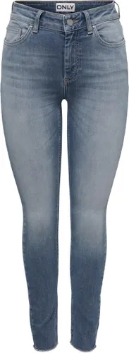 Only Jeans Onlblush Mid Sk Ank Raw Dnm Rea231 15269046 Special Blue Grey Denim Stb Dames
