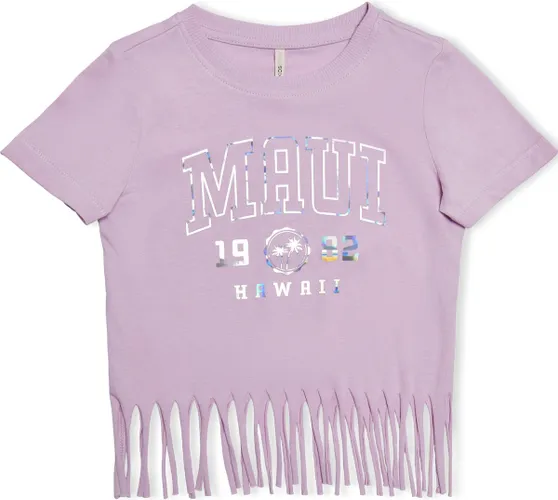 ONLY KMGALISON S/S FOIL PRINT TOP BOX JRS Meisjes T-shirt