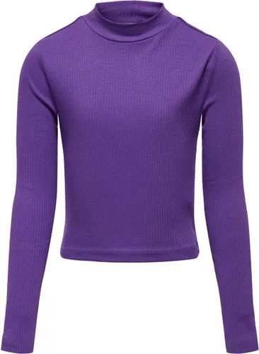 ONLY KOGLINEA LIFE L/S SHORT TOP JRS Meisjes T-shirt - Amaranth Purple