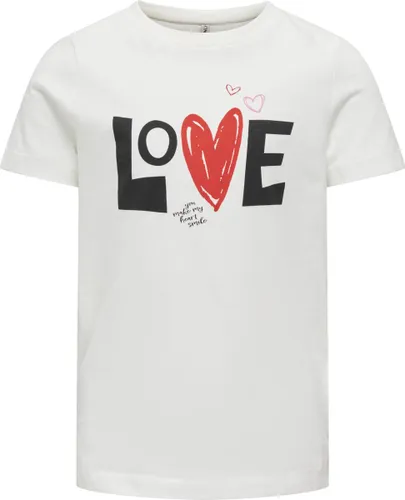 ONLY KOGLOOVI REG S/S VALENTINE TOP BOX JRS Meisjes T-shirt