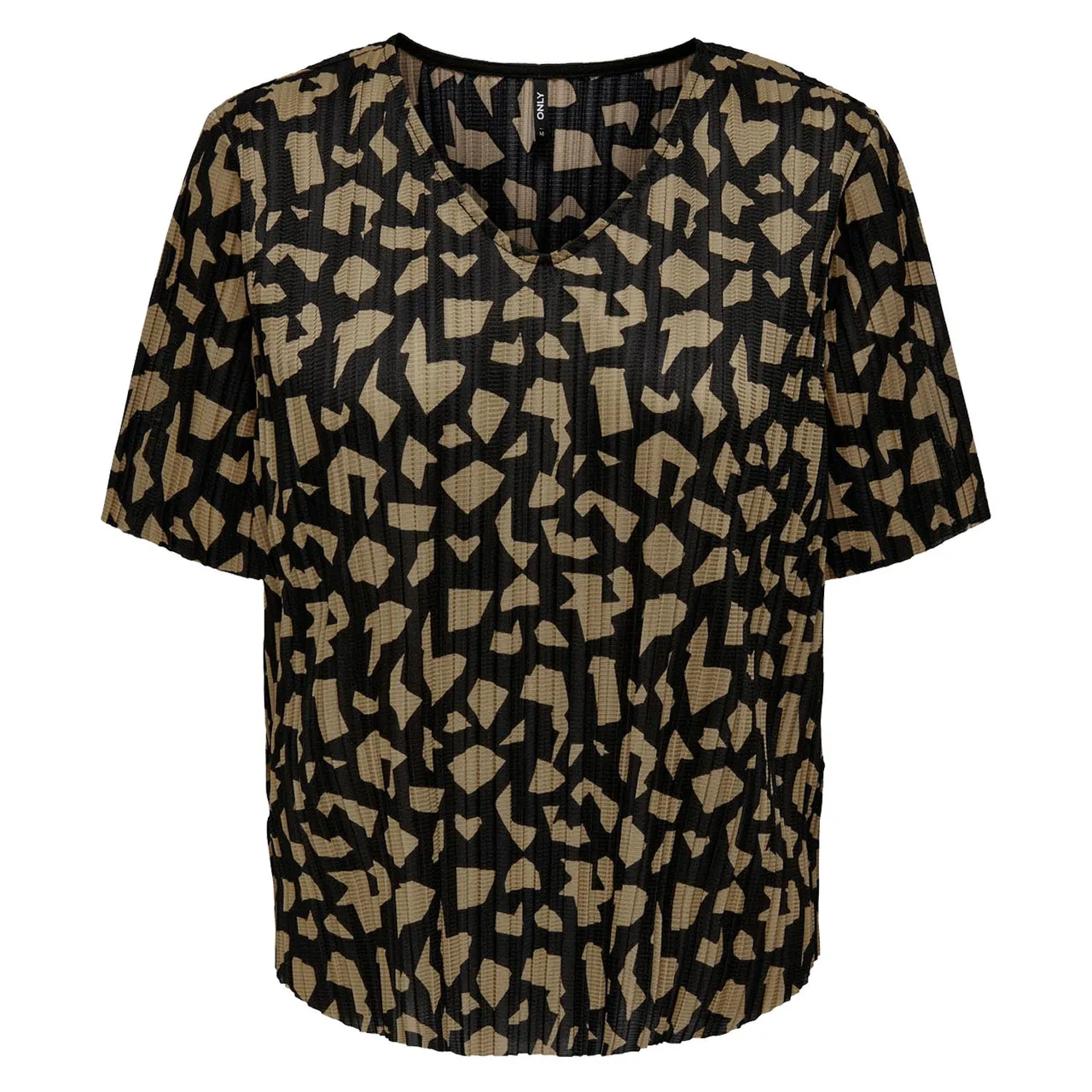 Only Onlsafari S/s V-neck Top Jrs