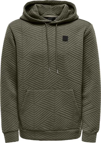 ONLY & SONS ONSKYLE REG QUILT HOODIE 3608 SWT Heren Trui