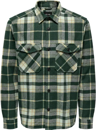 Only & Sons Overhemd Onsmilo Life Ovr Check Ls Shirt Noo 22026313 Lush Meadow Mannen