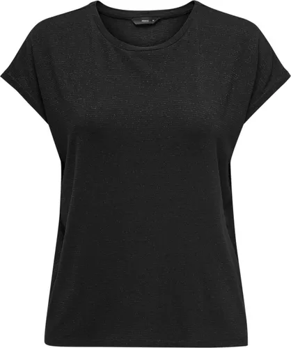 Only T-shirt Onlclaudia S/s Glitter Stripe Top J 15318422 Black Dames