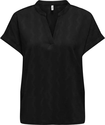Only T-shirt Onldia S/s V-neck Top Cs Jrs 15320119 Black Dames