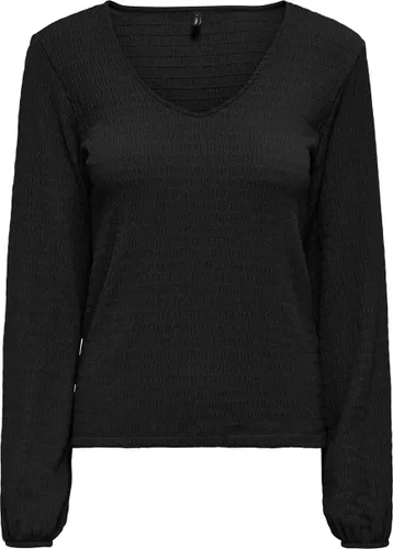 Only T-shirt Onlmadelina L/s V-neck Top Cc Jrs 15311815 Black Dames