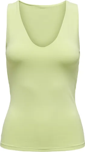 Only Top Onlea S/l 2-way V-neck Top Jrs 15319799 Shadow Lime Dames