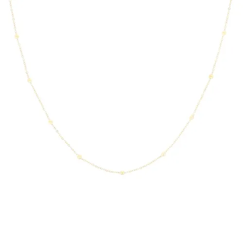 OOZOO Jewellery - goudkleurige ketting met bolletjes - SN-2001