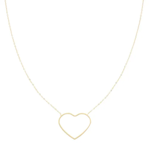 OOZOO Jewellery - goudkleurige ketting met groot hart - SN-2028