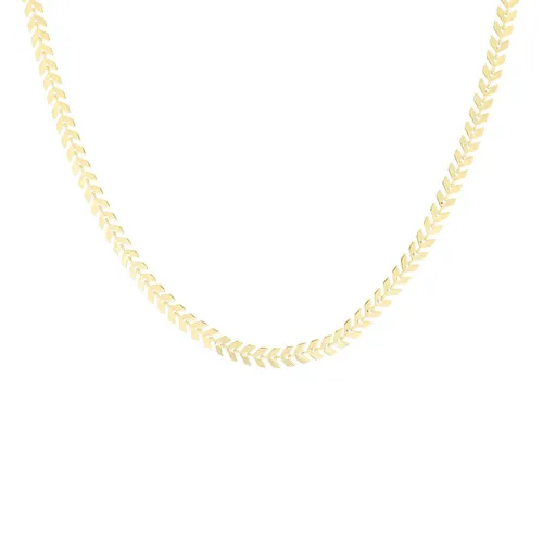 OOZOO Jewellery - goudkleurige ketting met V-schakel - SN-2007