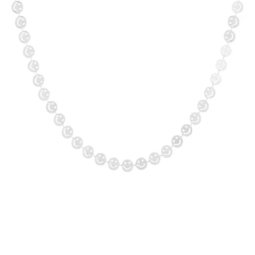 OOZOO Jewellery - zilverkleurige ketting met smileys - SN-2009