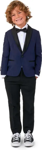 OppoSuits Midnight Blue - Kids Tuxedo Smoking - Chique Outfit - Blauw