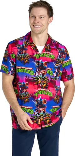 OppoSuits Shirt - TMNT™ Dude! - Heren Overhemd - Korte Mouwen - Meerkleurig