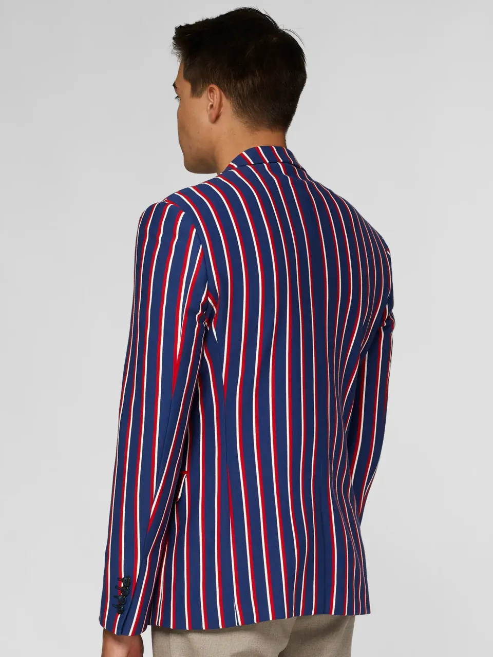 OppoSuits Supportswear cheer stripes cobalt blue