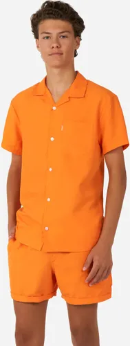 OppoSuits Tiener The Orange - Jongens Zomer Set - Bevat Shirt En Shorts - Oranje