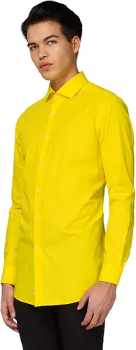 OppoSuits Yellow Fellow Shirt - Heren Overhemd - Casual Effen Gekleurd - Geel