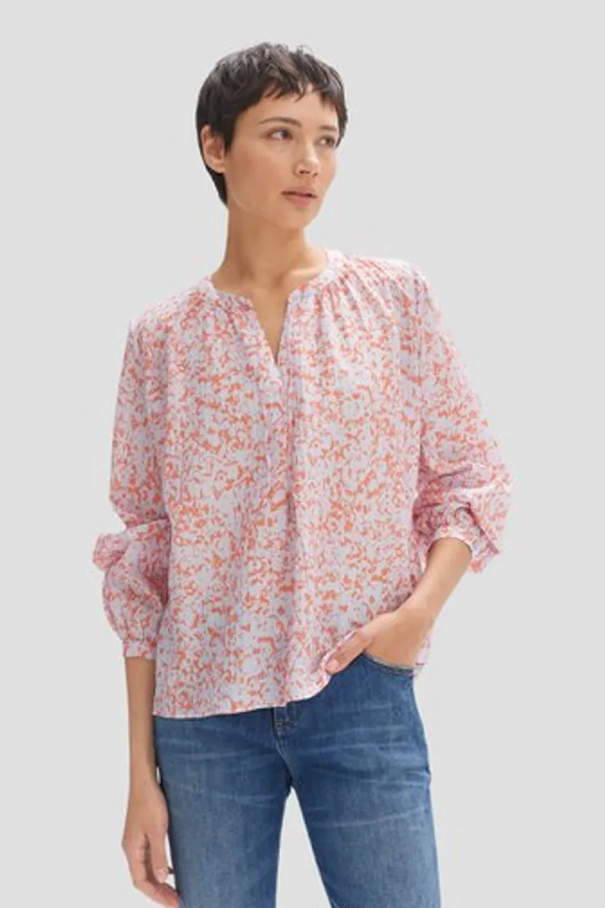 Opus Lila blouse met oranje print