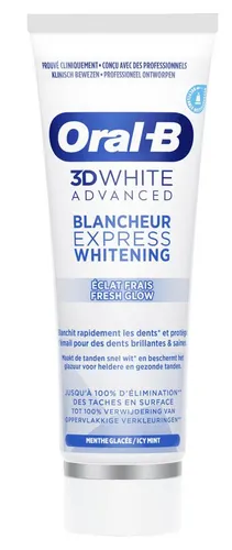 Oral-B 3D White Advanced Express Whitening Fresh Glow Tandpasta